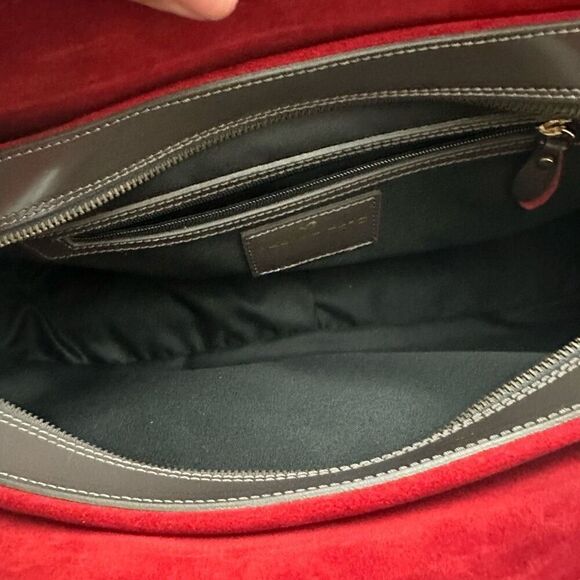 Alberta diCanio Animal Print Gray Large Italian Leather Satchel Handbag NEW - Picture 9 of 11